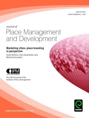 cover image of Journal of Place Management and Development, Volume 2, Issue 1